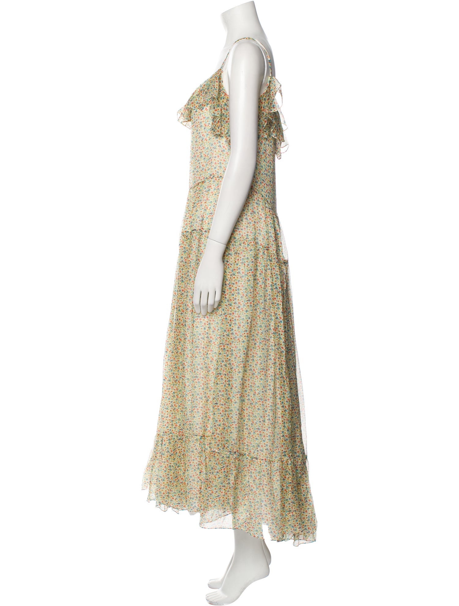 Saint Laurent Silk Long Dress