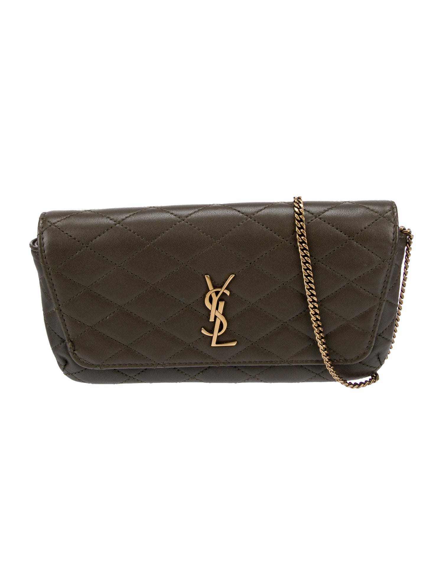 Saint Laurent Leather Clutch