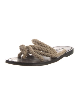 Saint Laurent Leather Slides