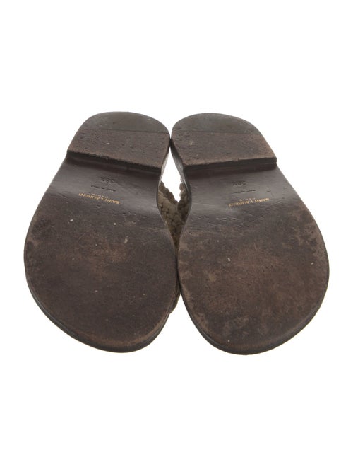 Saint Laurent Leather Slides