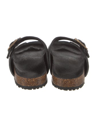 Saint Laurent Ponyhair Slides