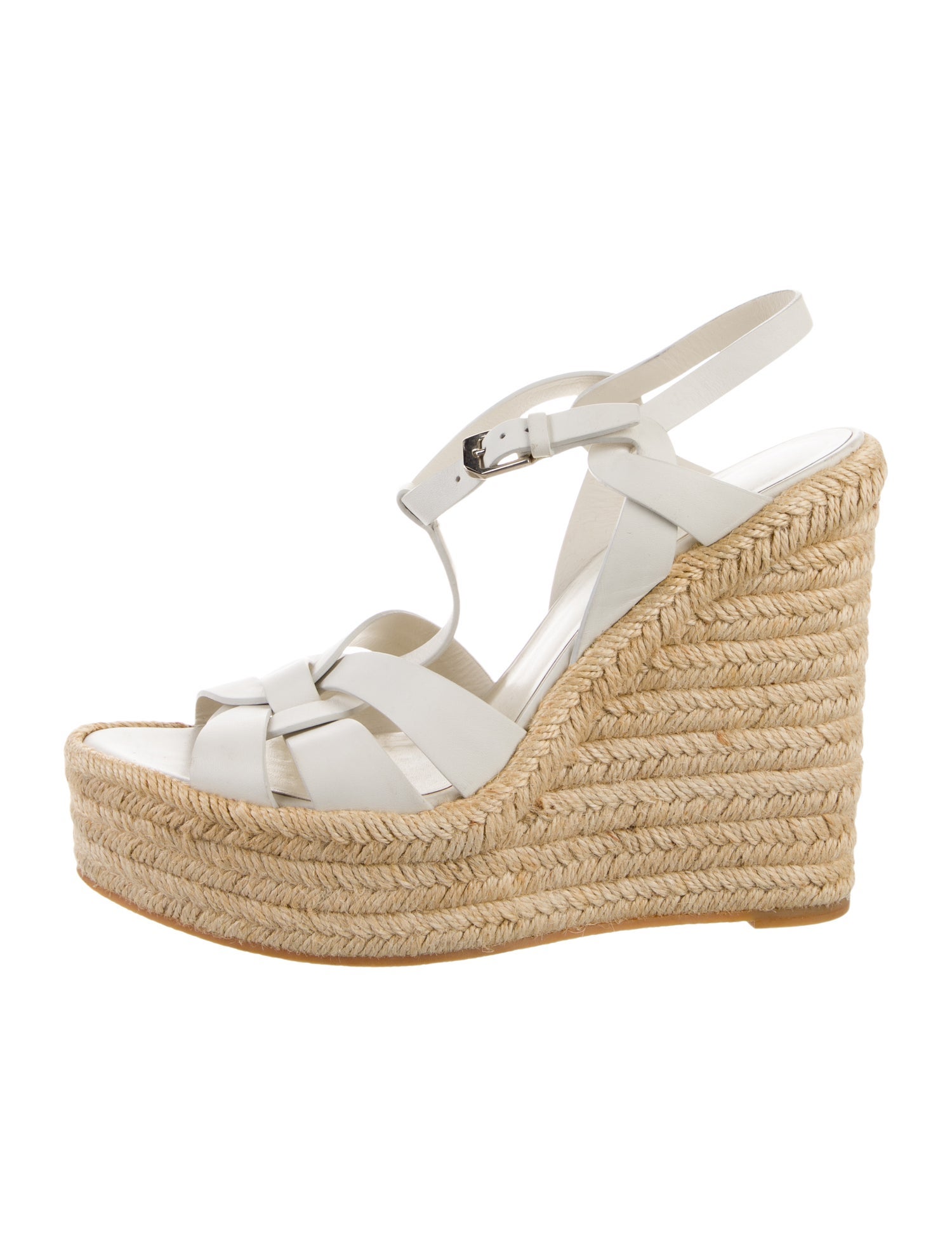 Saint Laurent Leather Espadrilles