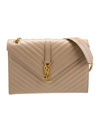 Saint Laurent Leather Envelope Large