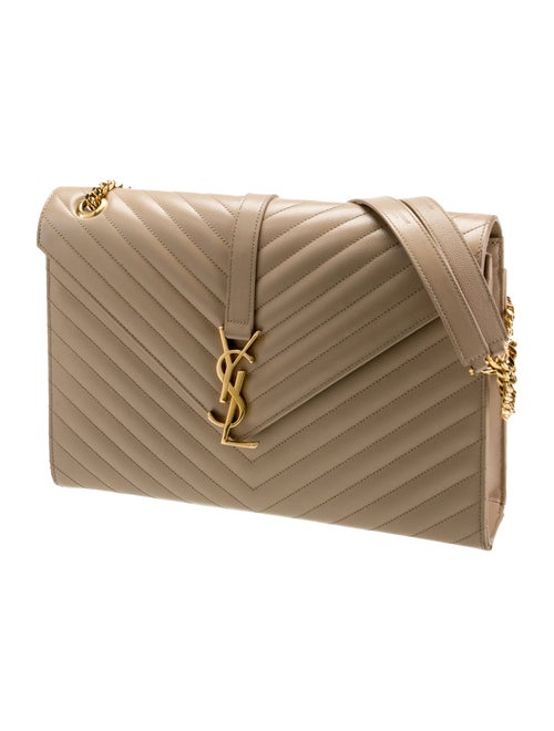 Saint Laurent Leather Envelope Large