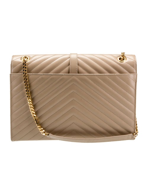 Saint Laurent Leather Envelope Large