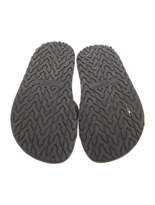 Saint Laurent Leather Slides