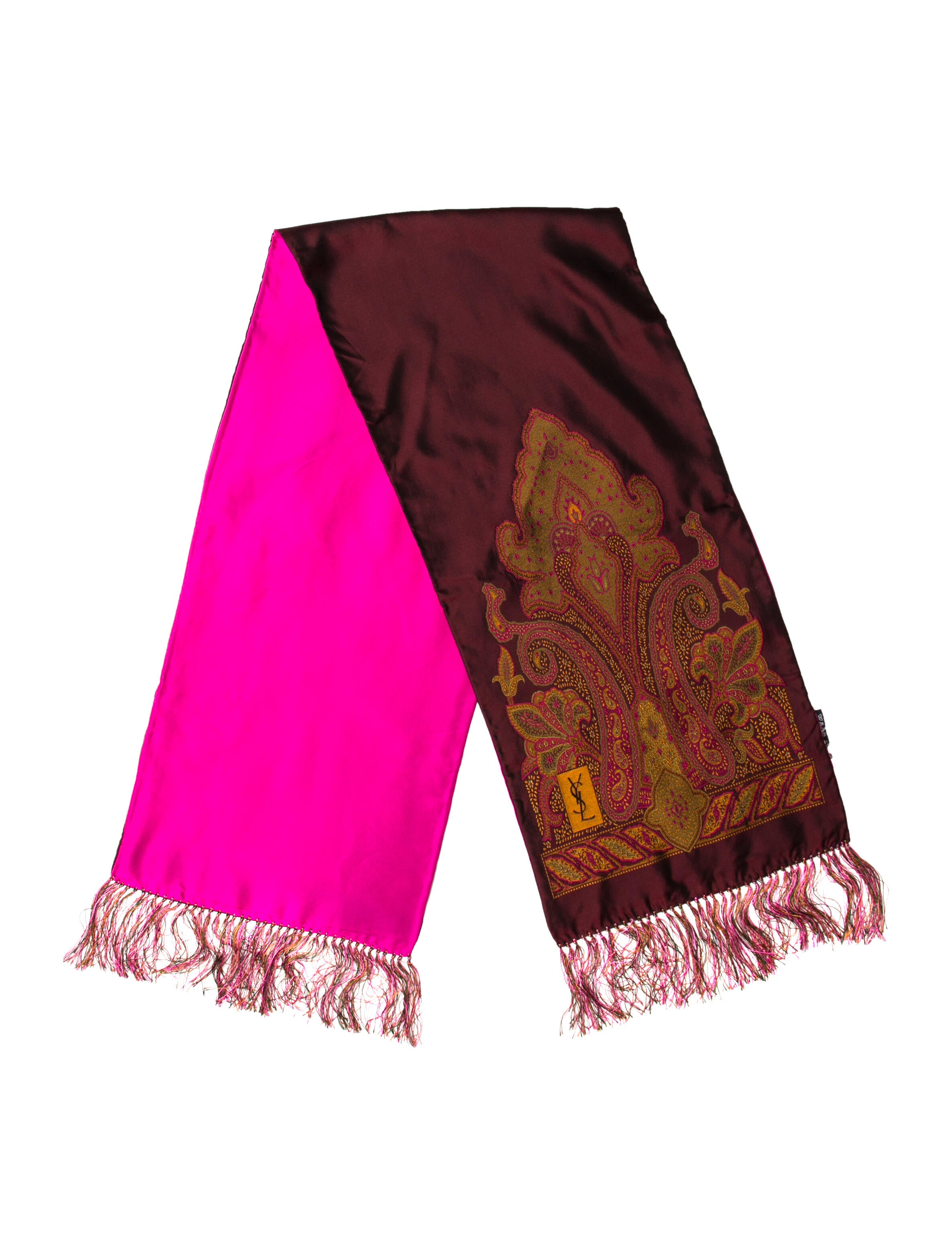 Saint Laurent Silk Printed Scarf