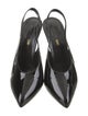 Saint Laurent Patent Leather Slingback Pumps