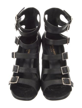 Saint Laurent Leather Gladiator Sandals