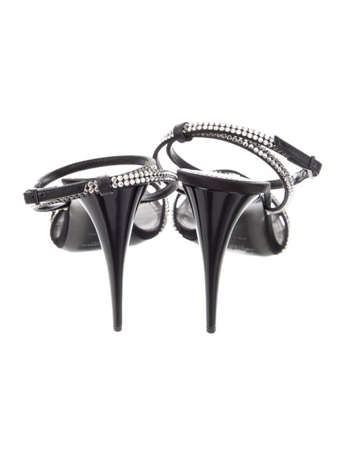 Saint Laurent Crystal Crystal Embellishments Sandals