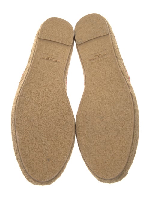 Saint Laurent Canvas Polka Dot Print Espadrilles