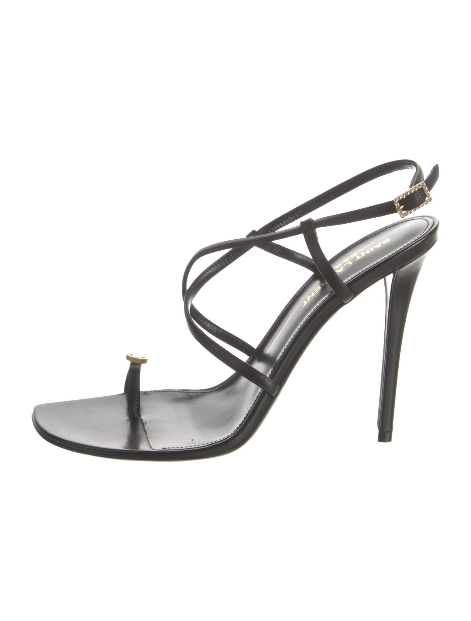 Saint Laurent Leather Slingback Sandals