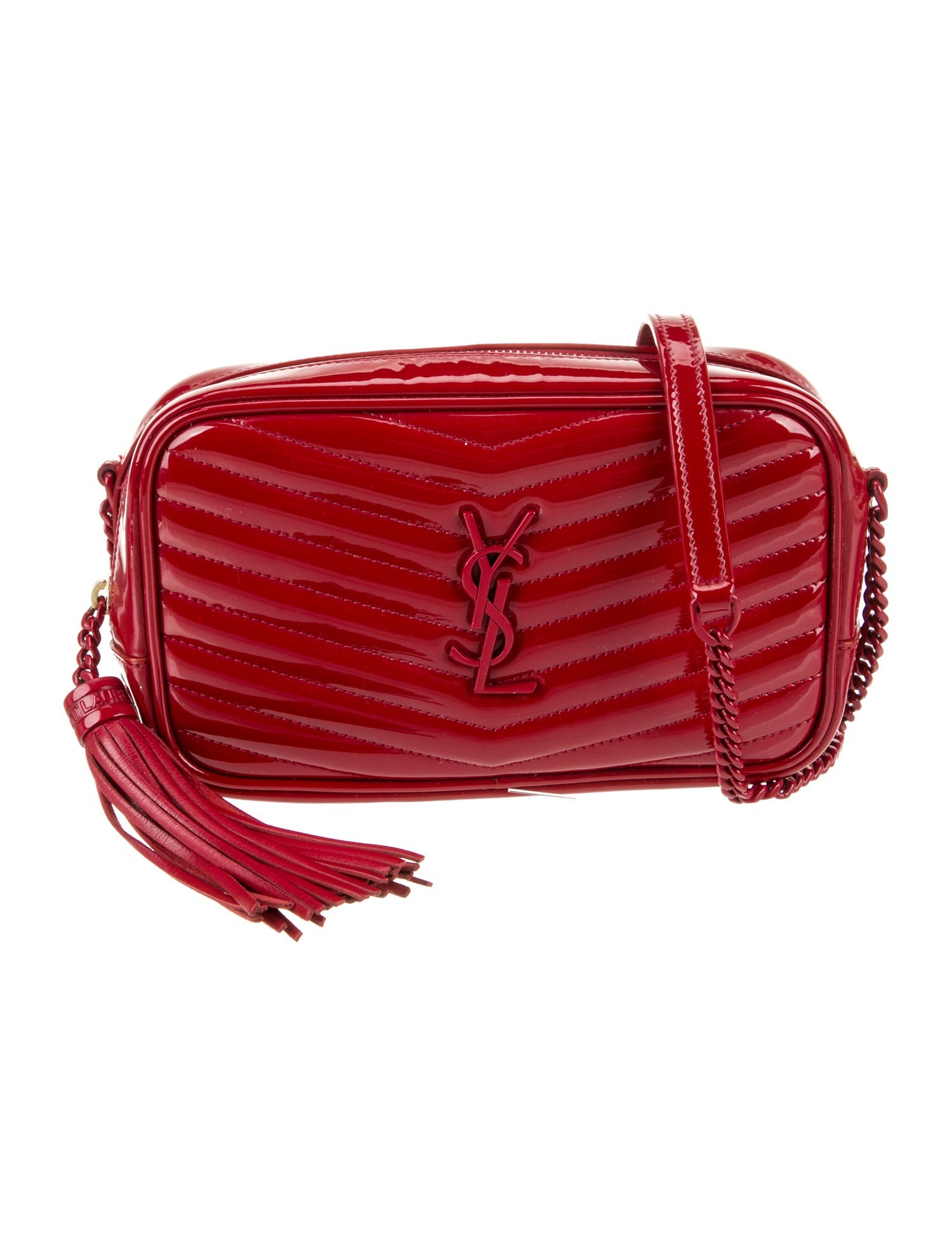 Saint Laurent Patent Leather Lou Camera Mini