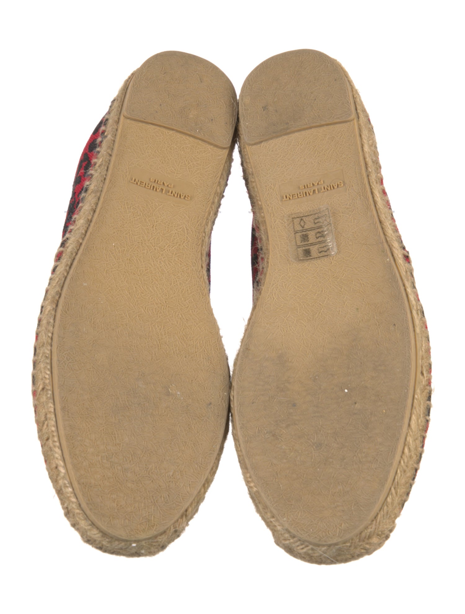 Saint Laurent Canvas Animal Print Espadrilles