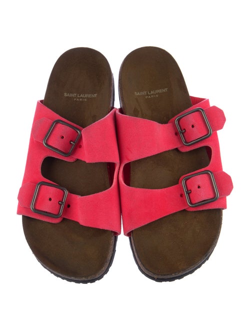 Saint Laurent Suede Slides
