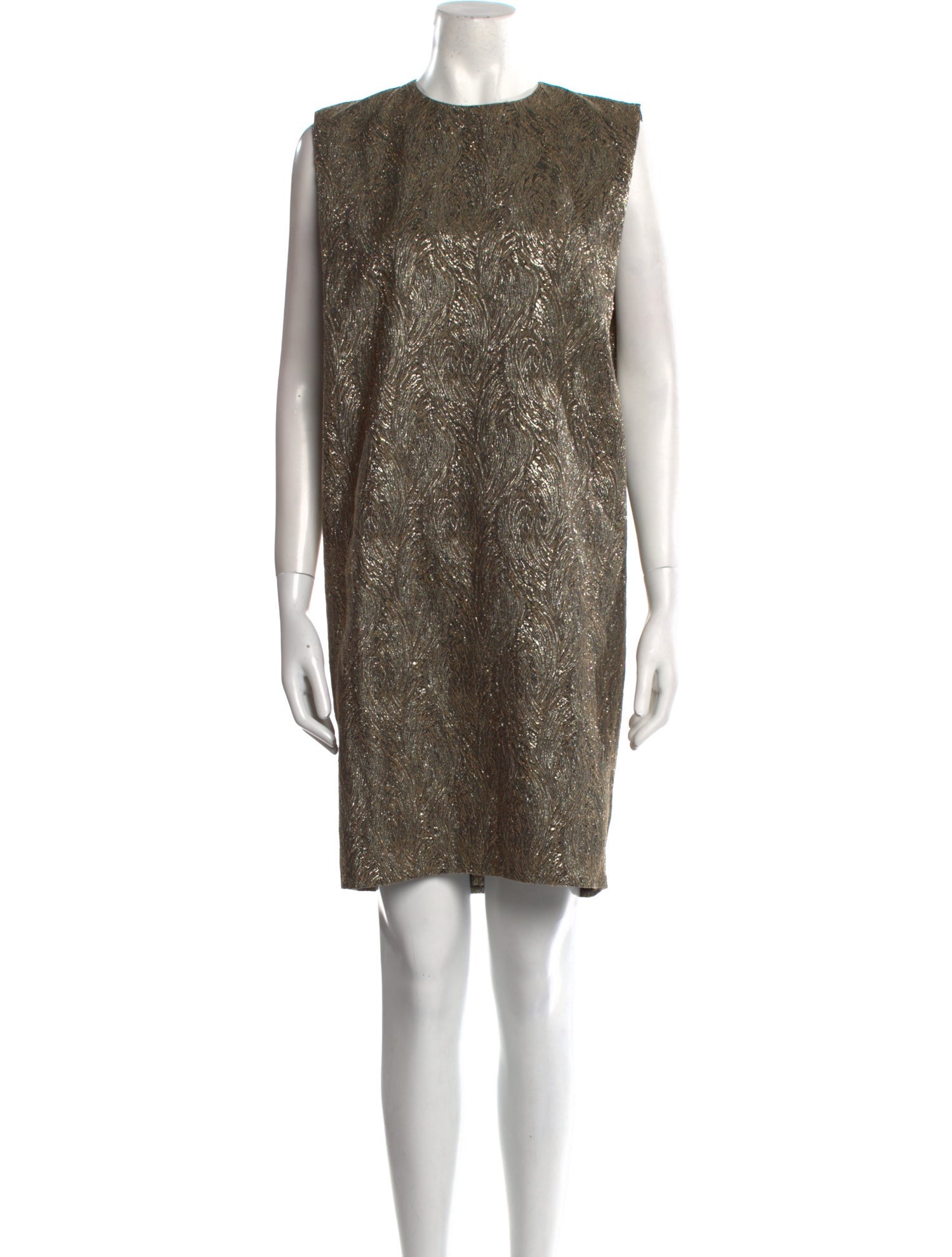 Saint Laurent Crew Neck Mini Dress