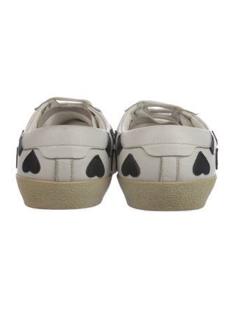 Saint Laurent Leather Leather Trim Embellishment Sneakers