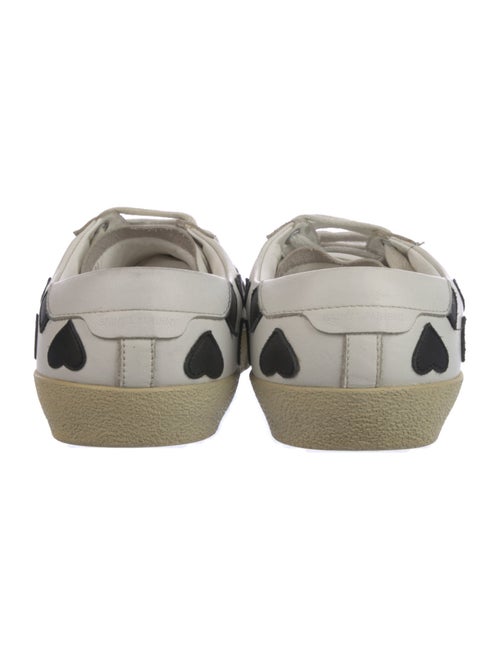 Saint Laurent Leather Leather Trim Embellishment Sneakers