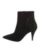 Saint Laurent Suede Studded Accents Boots