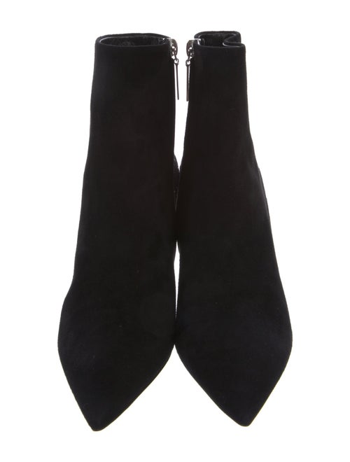 Saint Laurent Suede Studded Accents Boots