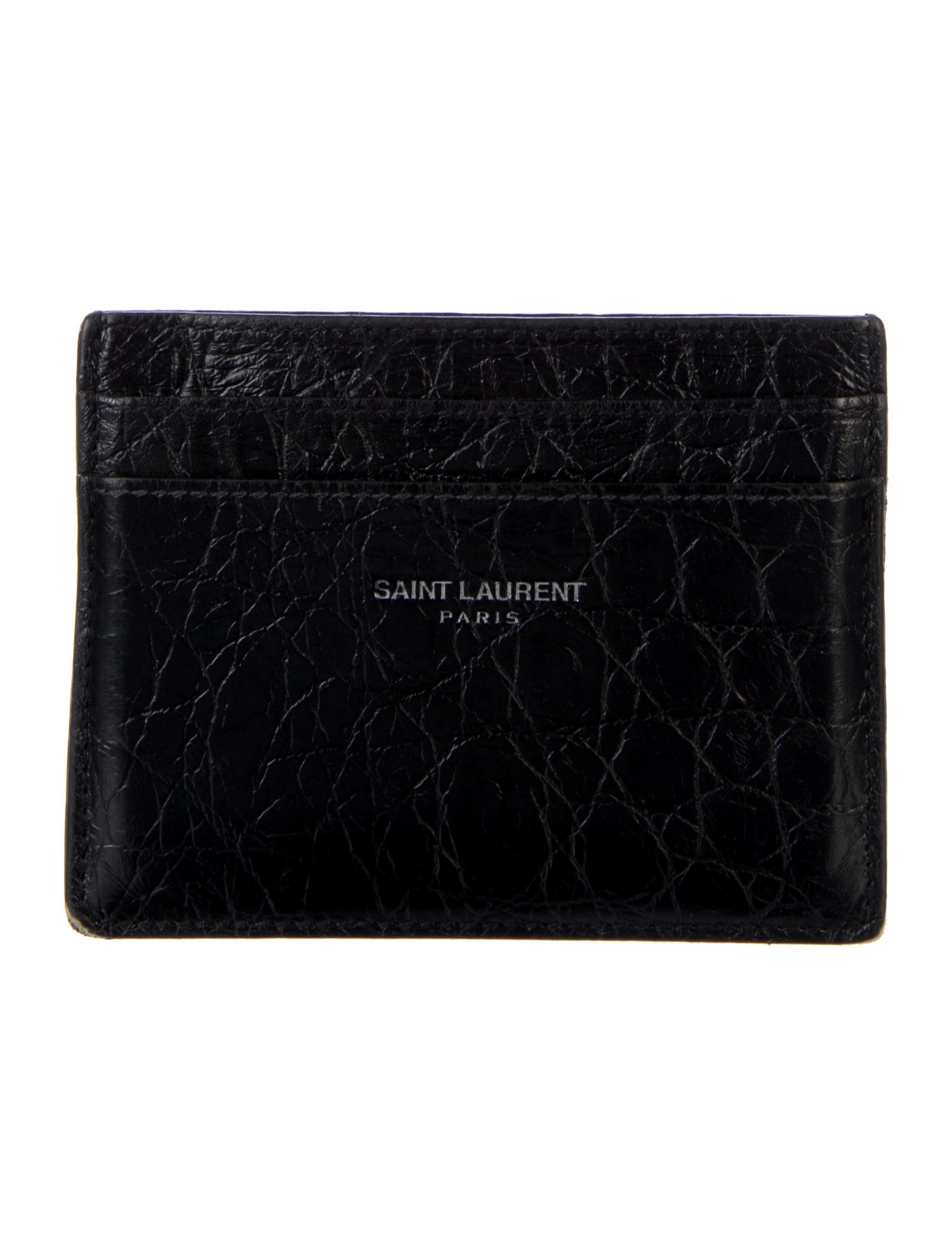 Saint Laurent 2015 Embossed Card Holder Card Holder
