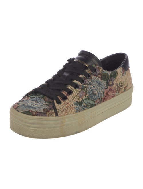 Saint Laurent Floral Print Sneakers