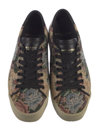 Saint Laurent Floral Print Sneakers