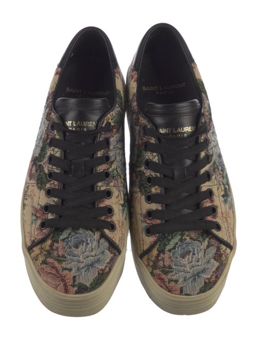 Saint Laurent Floral Print Sneakers