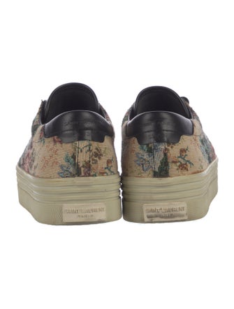 Saint Laurent Floral Print Sneakers
