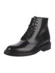 Saint Laurent Patent Leather Combat Boots