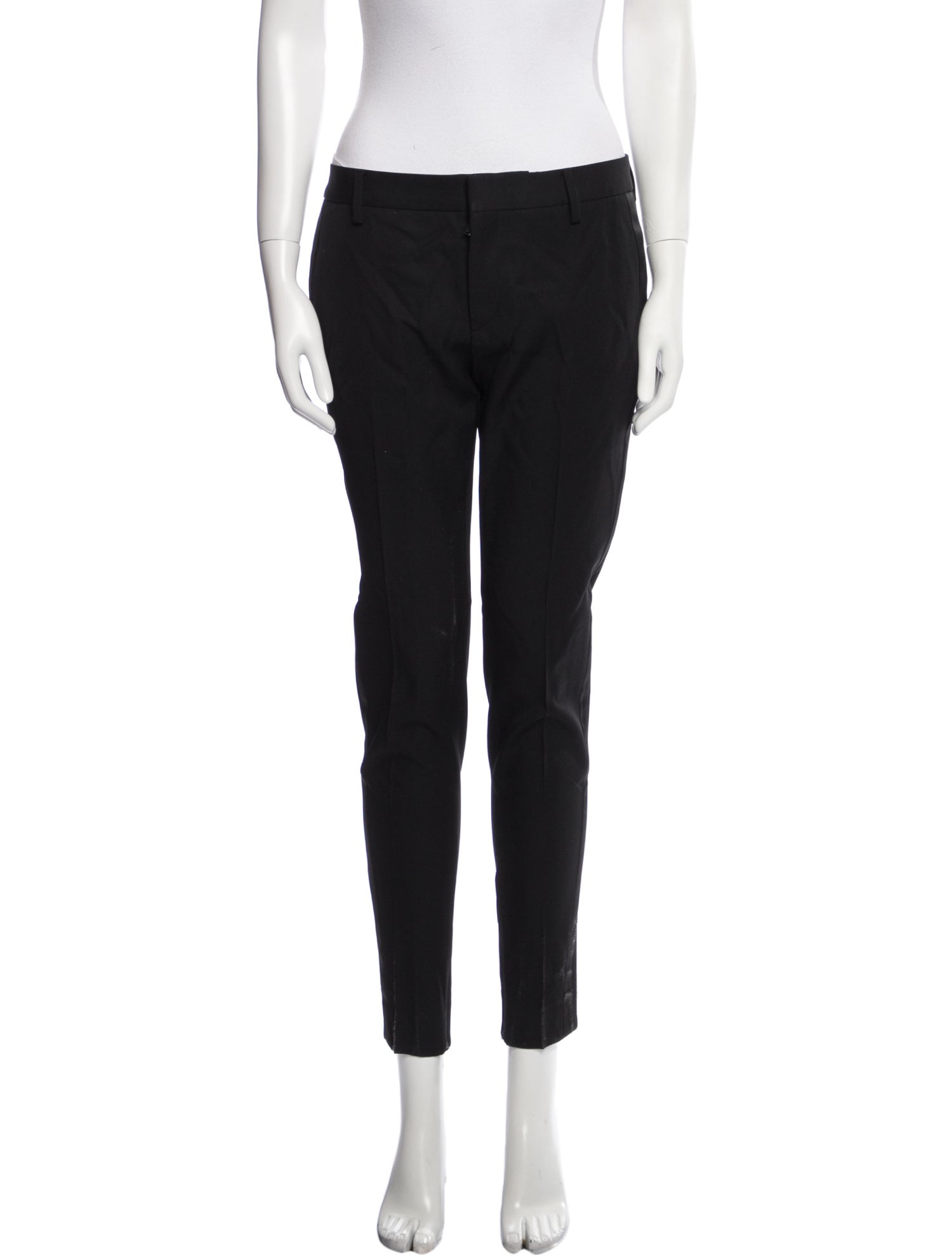 Saint Laurent Virgin Wool Skinny Leg Pants