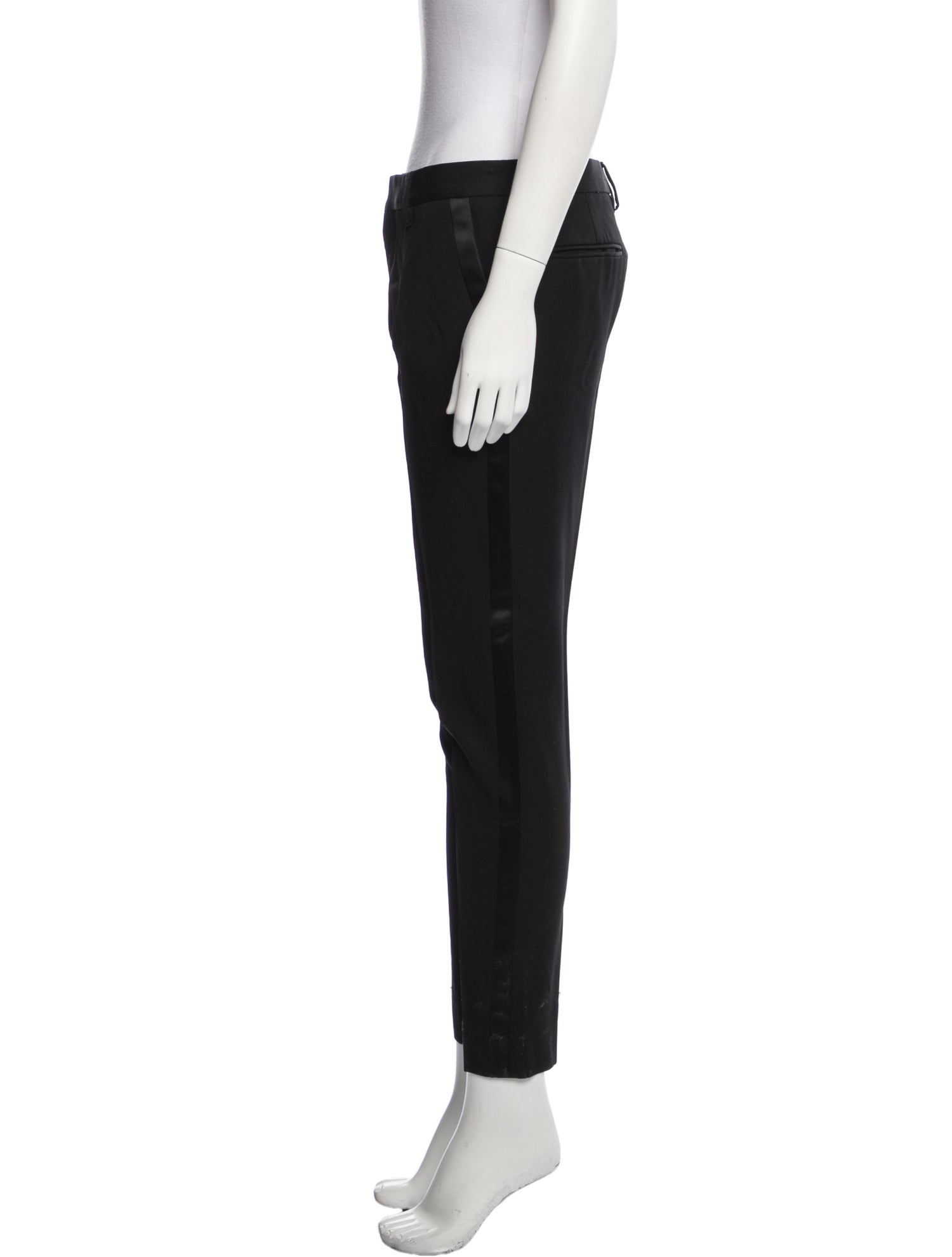 Saint Laurent Virgin Wool Skinny Leg Pants