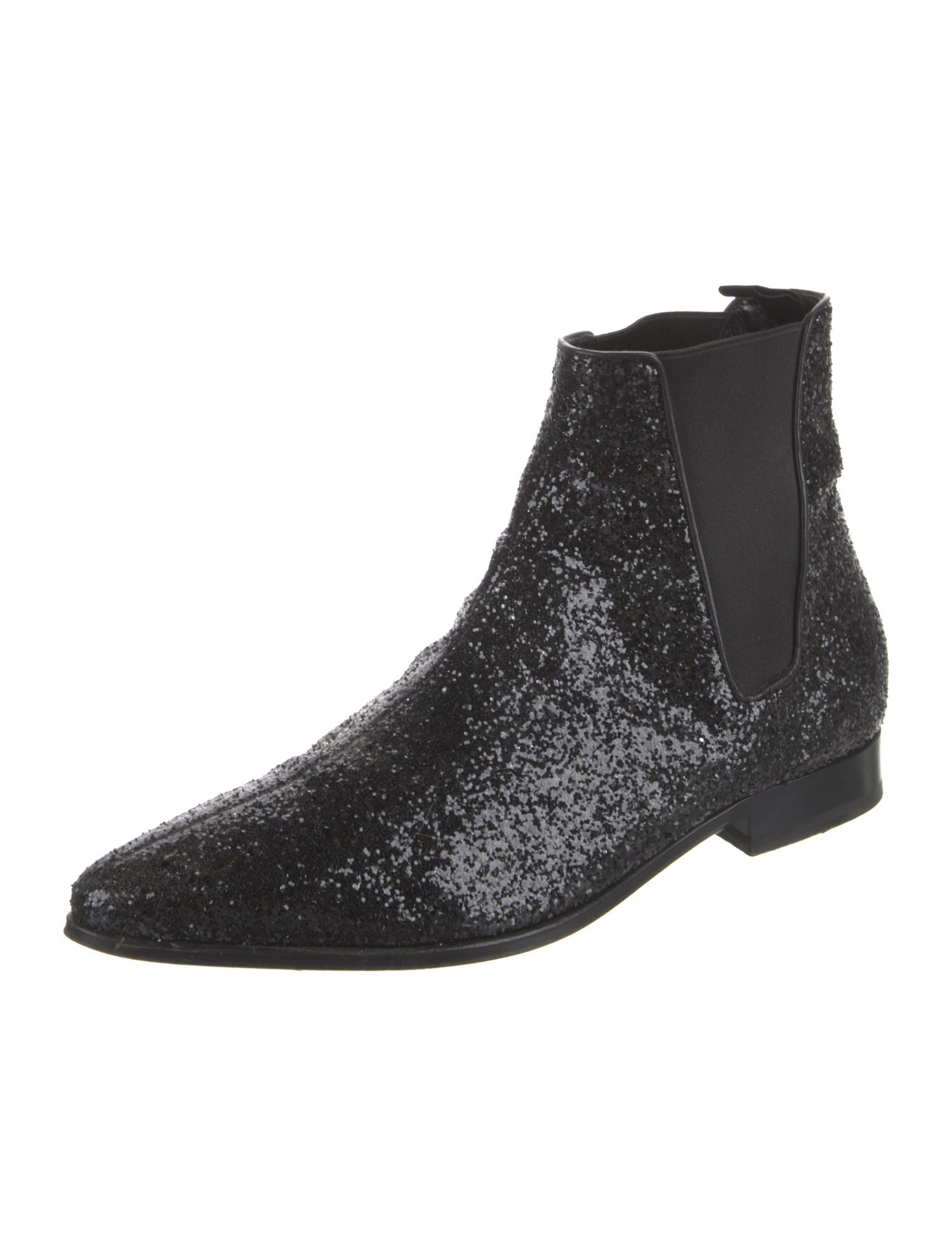 Saint Laurent Glitter Chelsea Boots