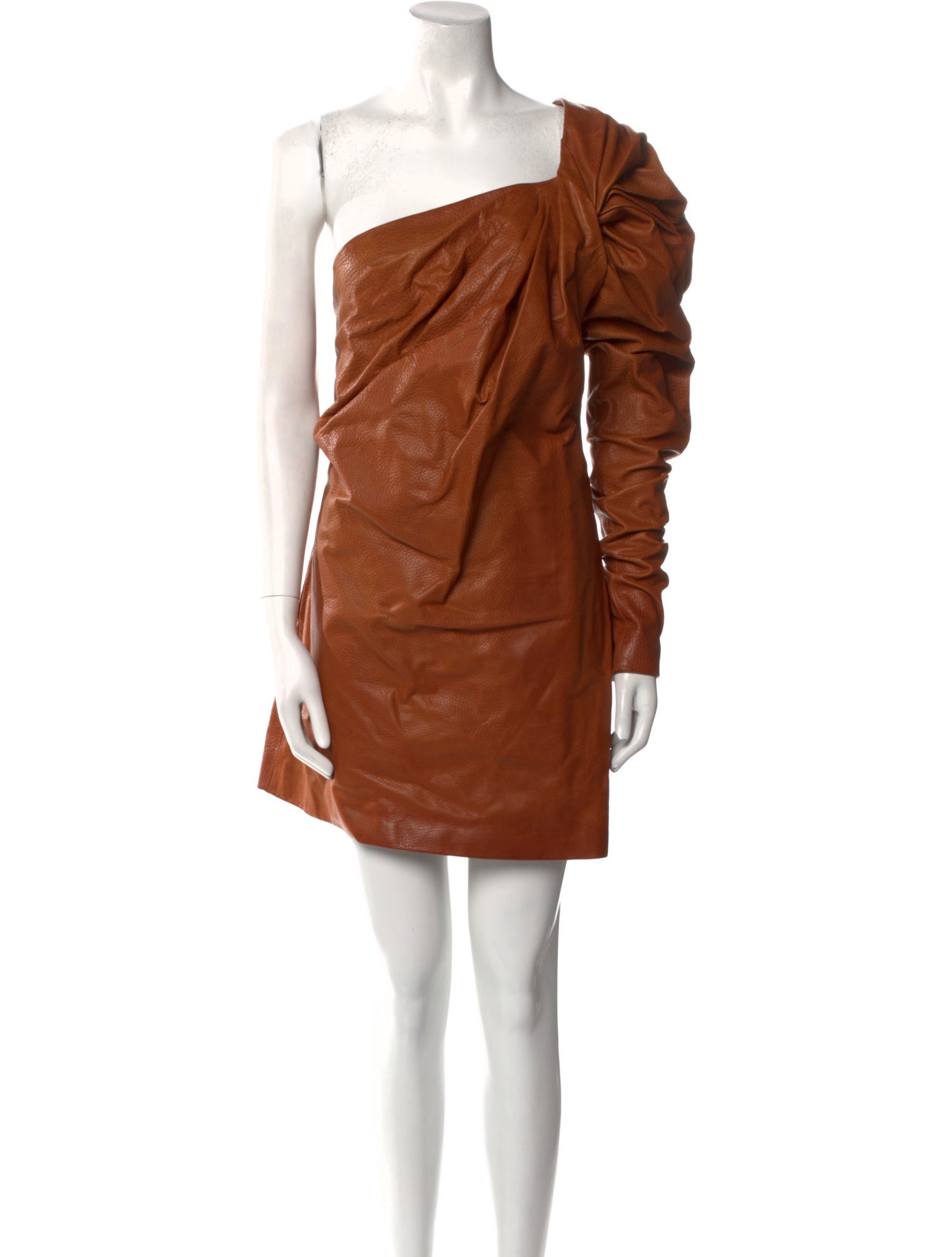 Saint Laurent Leather Mini Dress