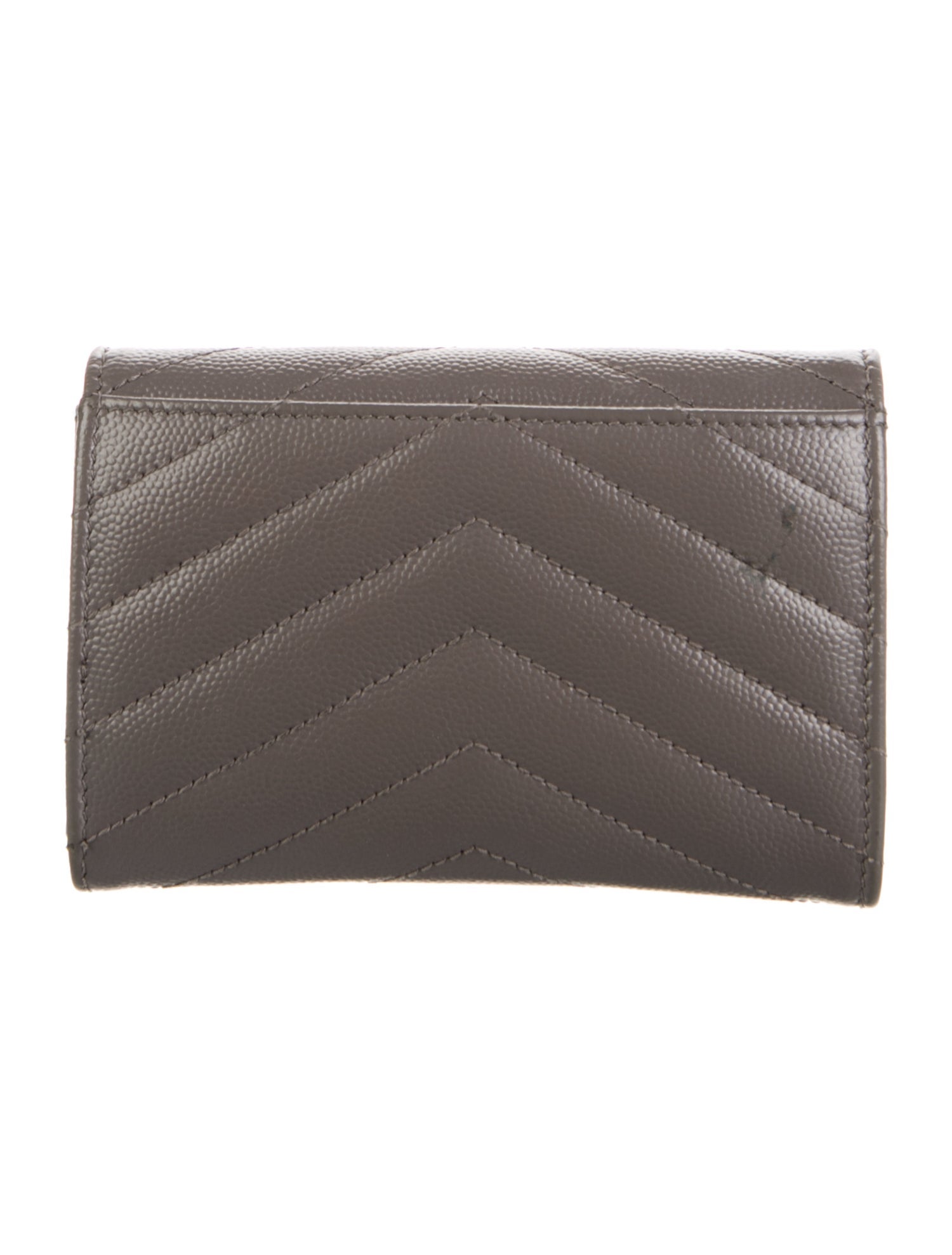 Saint Laurent 2021 Chevron Compact Wallet