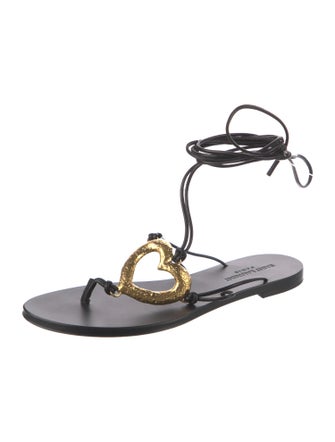 Saint Laurent Leather Gladiator Sandals