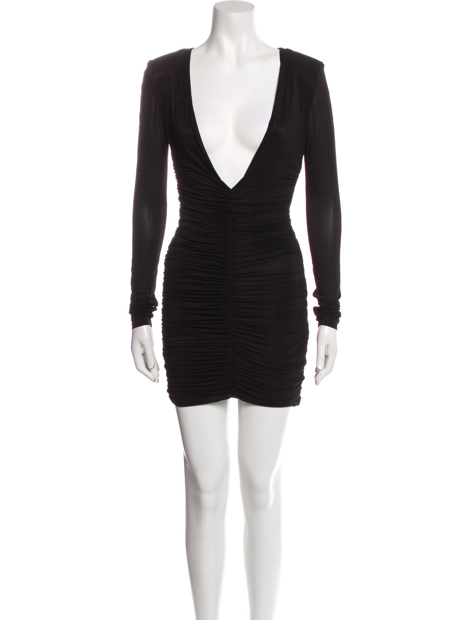 Saint Laurent V-Neck Mini Dress w/ Tags