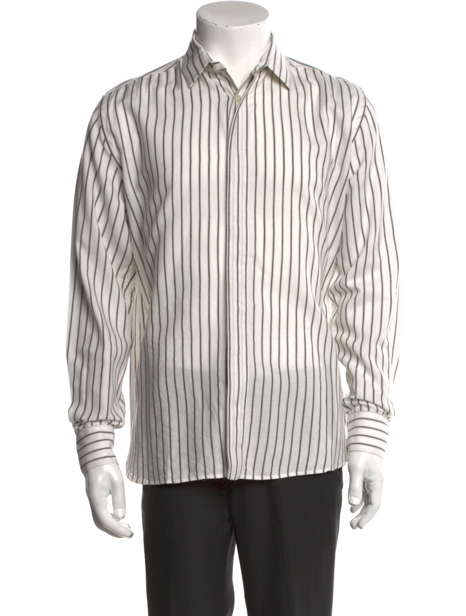 Saint Laurent 2020 Striped Shirt