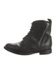 Saint Laurent Leather Combat Boots