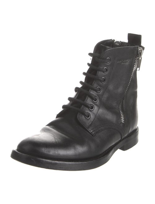 Saint Laurent Leather Combat Boots