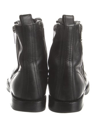 Saint Laurent Leather Combat Boots