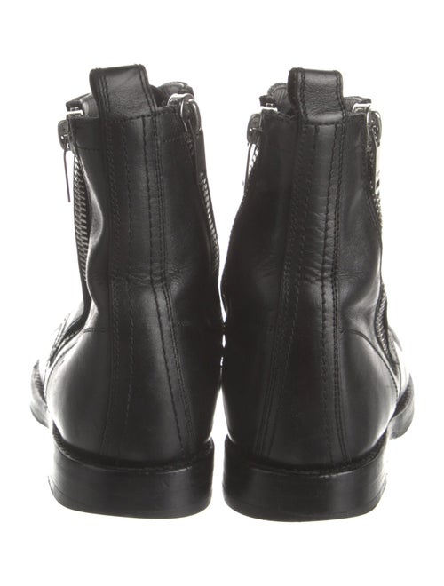 Saint Laurent Leather Combat Boots