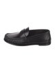 Saint Laurent Chevron Leather Loafers