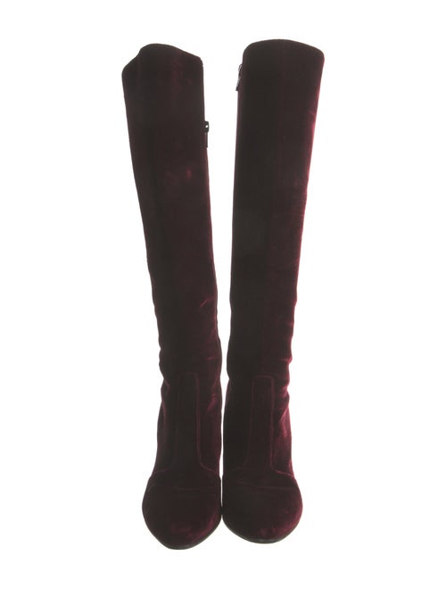 Saint Laurent Velvet Boots