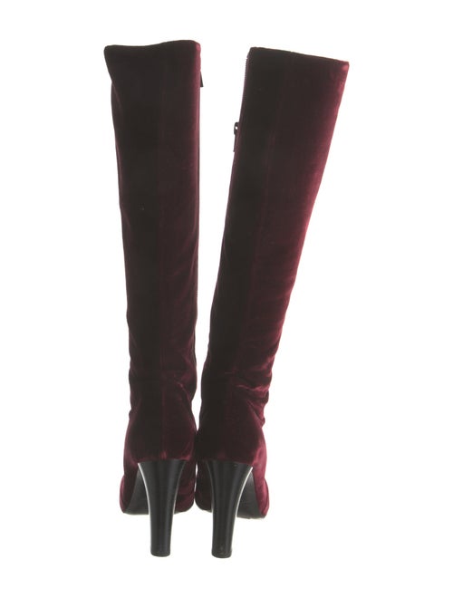 Saint Laurent Velvet Boots