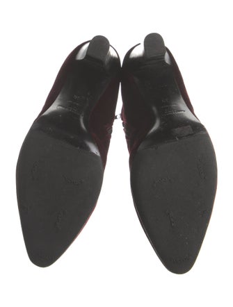 Saint Laurent Velvet Boots
