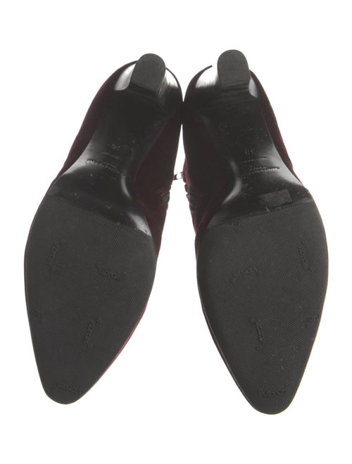 Saint Laurent Velvet Boots