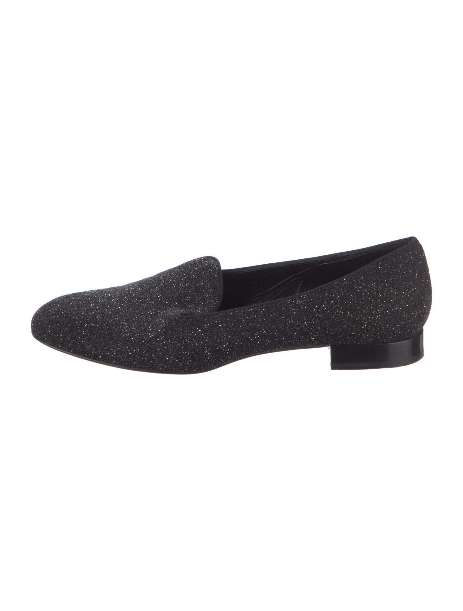 Saint Laurent Glitter Glitter Accents Loafers