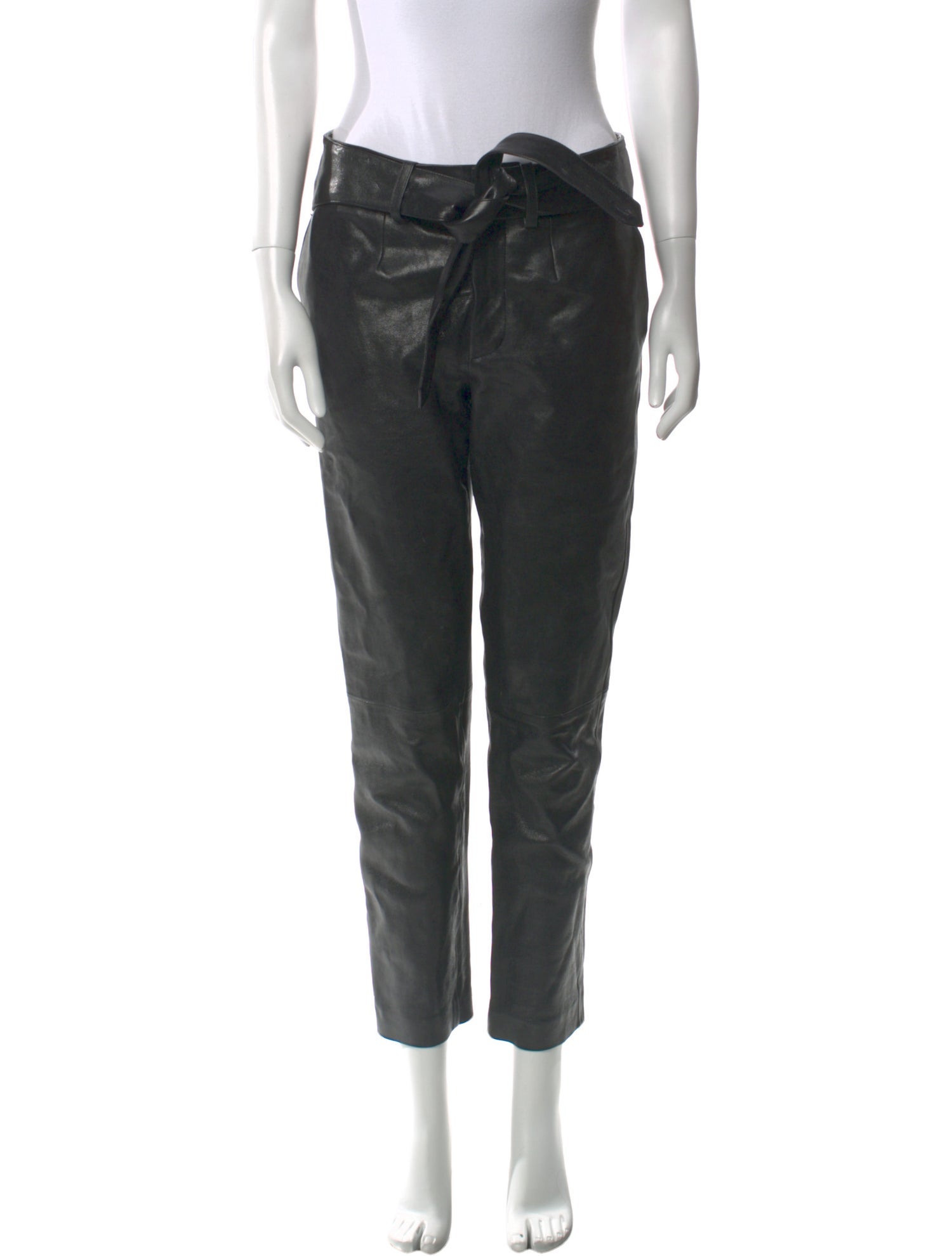 Saint Laurent Leather Skinny Leg Pants