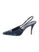 Saint Laurent Velvet Slingback Pumps